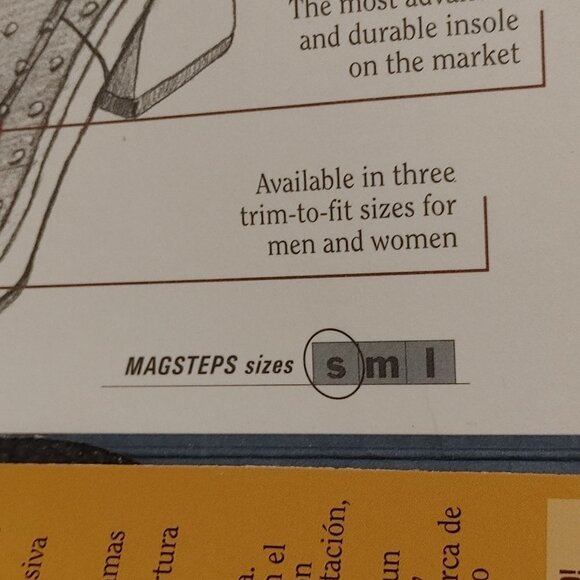 Nikken Magsteps Magnetic Insoles #2020 Small Uncut (Women's size 5-9) New - Picture 4 of 7